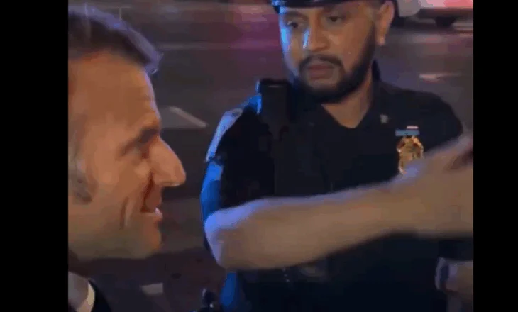 E pazakontë! Policia e ndalon se po kalonte eskorta e Trump, Macron e merr në telefon: Merreni me mend…