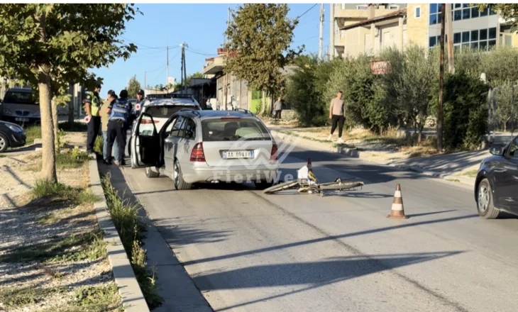 Fier/ Aksident në unazën “Nuredin Aliu”, makinë përplas biçiklistin pranë nënstacionit elektrik