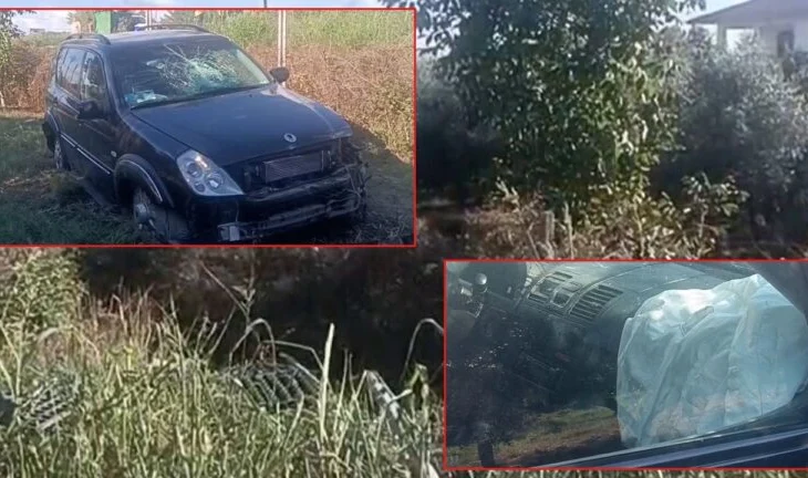 Fuoristrada “fluturon” 30 metra në ajër dhe përfundon në oborrin e një banese, dy të plagosur (VIDEO)
