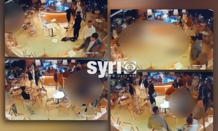 Grushte, karrige kokës e shkopa bejsbolli! Video e sherrit masiv mes dy grupeve brenda në lokal në Korçë! Tmerrohen klientët