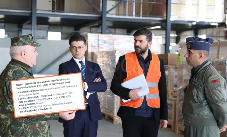 Hangari i helikopterëve në Farkë i përuruar disa herë, “përpin” edhe 500 mijë euro shtesë