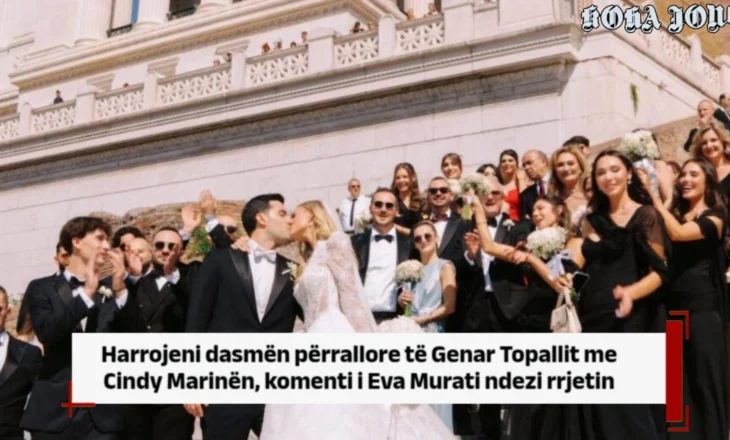 Harrojeni dasmën përrallore të Genar Topallit me Cindy Marinën, komenti i Eva Murati ndezi rrjetin