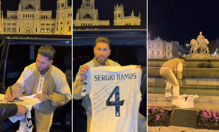 “I pari që arrin e merr’; Ramos bën dhuratën e ëndrrave në shatërvanin e famshëm (video)