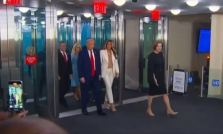 Incident në Asamblenë e OKB-së, shkallët lëvizëse ndalojnë papritur para mbërritjes së Donald Trump
