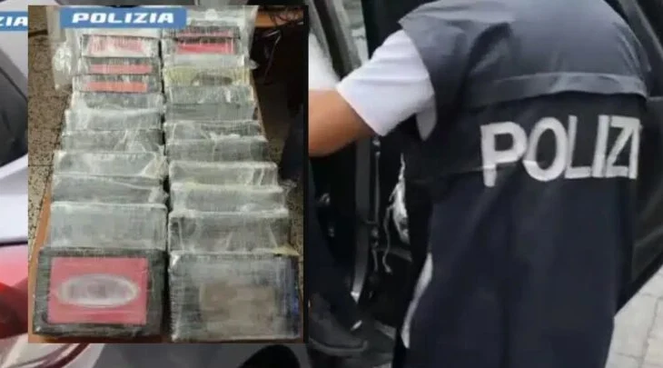 Itali/ Arrestohet në Catania 47-vjeçari shqiptar me 27 kg kokainë
