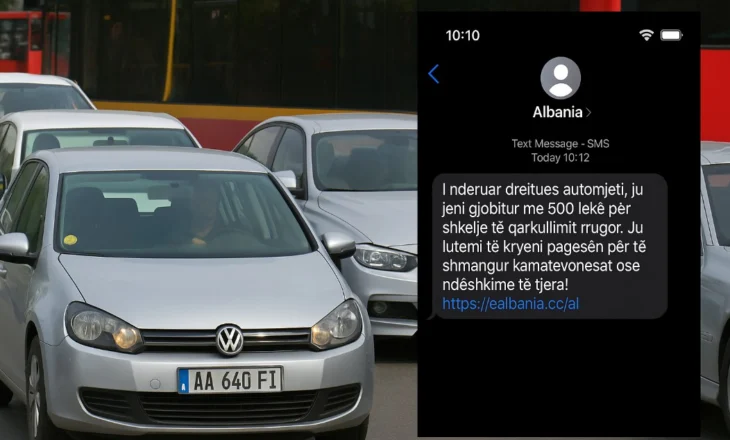 “Jeni gjobitur me 500 lekë…”/ Kujdes! Ky mesazh është mashtrim: Mos e klikoni linkun