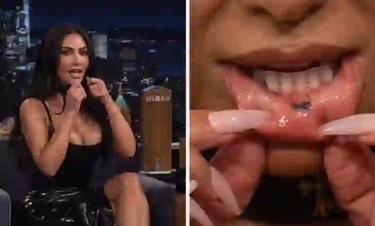 Kim Kardashian thyen rregullin personal: bën një tatuazh të fshehur në buzë