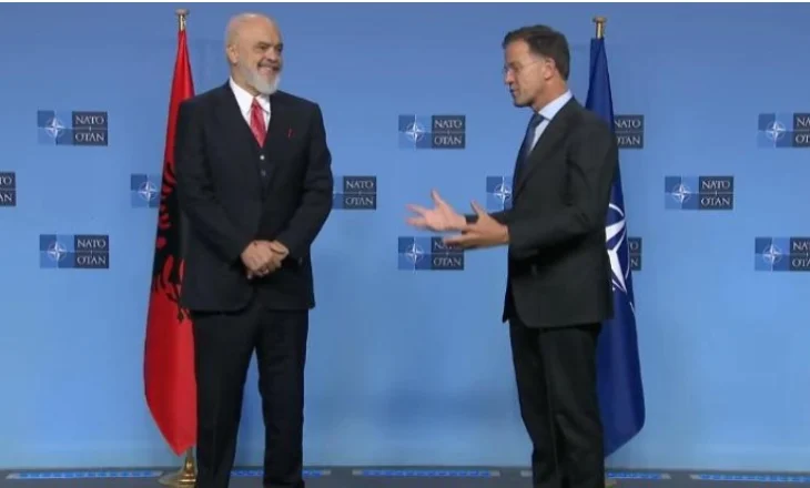 Kryeministri Rama në selinë e NATO-s, takim me Mark Rutte