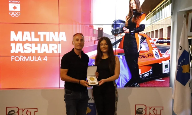 Maltina Jashari, garuesja e parë shqiptare në Formula 4, pritet nga Presidenti i KOK-ut