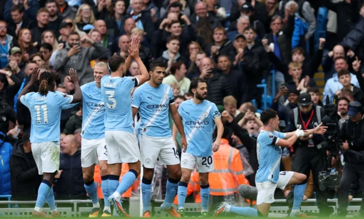 Manchesteri vishet blu… Fitore bindëse e City-t, United i rikthehet “makthit” të sezonit të kaluar (video)