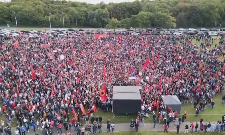 “Mbi 11 mijë shqiptarë kemi protestuar në Hagë”, nënkryetari i OVL flet për protestën masive