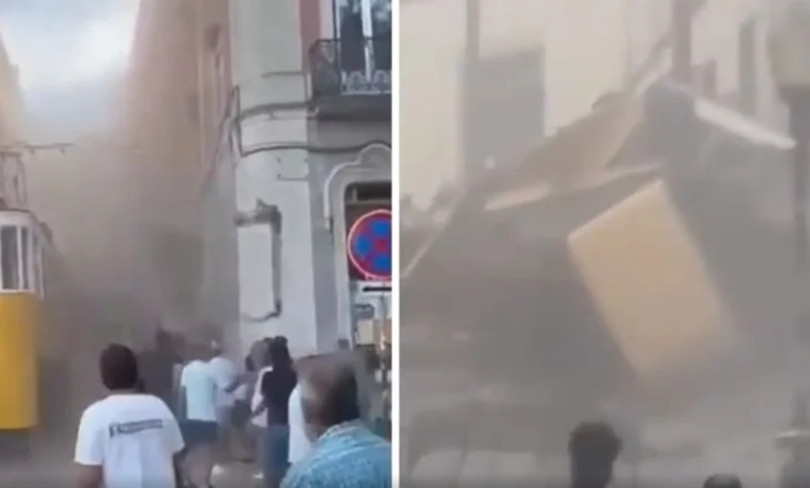 Moment tmerrues në qendër të Lisbonës, tramvaji rrëshqet nga shinat dhe përplaset me një ndërtesë, tre persona humbin jetën