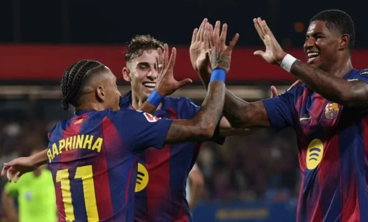 Mungon Lamine Yamal? Nuk ka problem. Barcelona luan “tenis” ndaj Valencia-s (video)