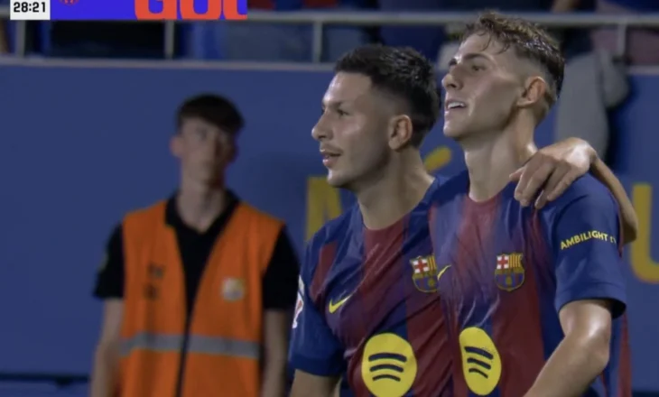 Mungon Yamal, Raphinha në stol, por mjafton Fermin Lopez. Barcelona e mbyll në avantazh pjesën e parë ndaj Valencia-s (video)