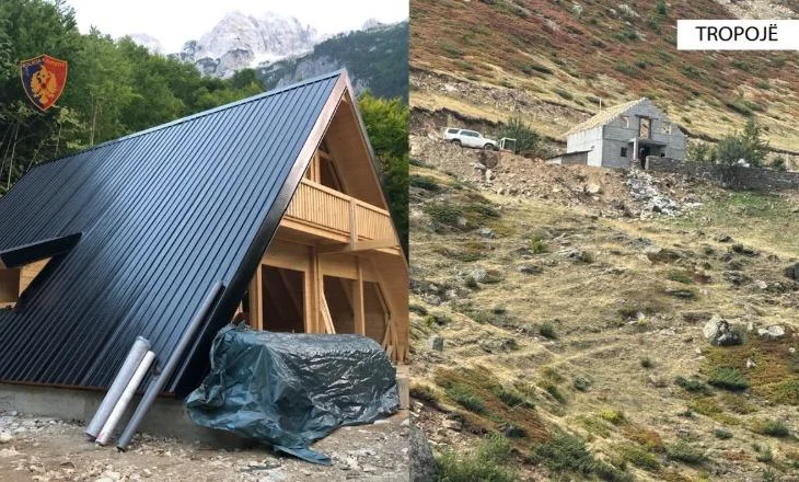 Ndërtuan pa leje në zona të mbrojtura të Tropojës, nën hetim 5 persona, 2 në kërkim