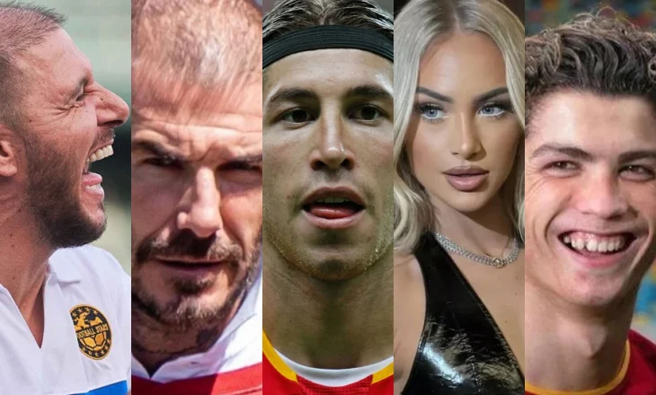 Ndryshimet e habitshme fizike të yjeve të futbollit, si dukeshin para dhe pas ndërhyrjeve estetike