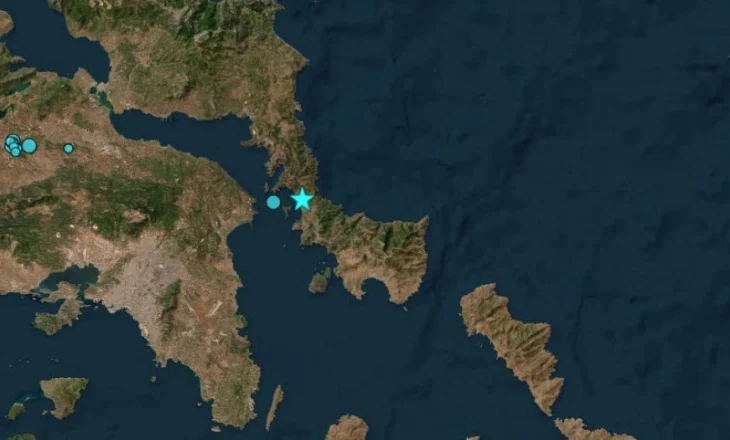 Një tërmet me magnitudë 5.2 ballë trondit bregun jugperëndimor të ishullit Evia në Greqi