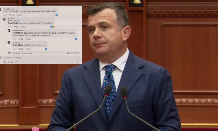 “Për një B që ti s’e vë, fjala Balla bëhet…, ministri kapet me ndjekësit në rrjetet sociale