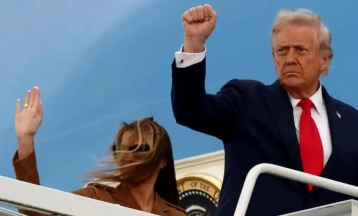 Përfundojnë vizitën në Britani, Donald dhe Melania Trump nisen drejt SHBA-së