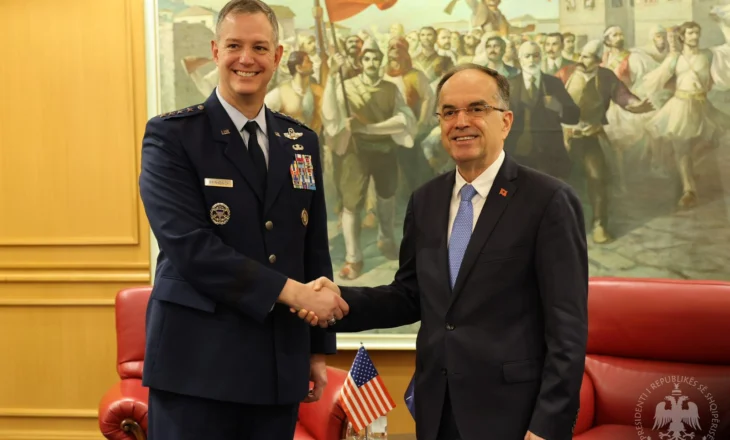 Presidenti Begaj pret Gjeneralin amerikan Gryenkwich: SHBA dhe NATO, partnerë strategjikë për sigurinë e rajonit