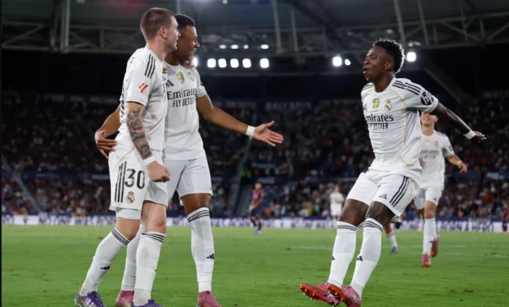 Real i pandalshëm, “Los Blancos” mundin Levanten, 6 fitore në 6 javë në La Liga
