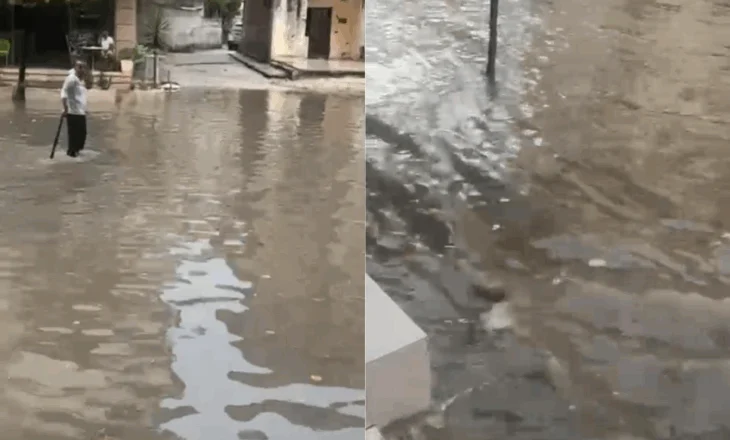 Reshjet e shiut sjellin probleme në Durrës e Vlorë, vështirësi në qarkullimin e mjeteve në disa akse