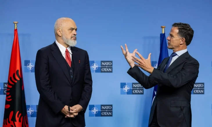 Rutte pret Ramën në Bruksel: Keni bërë shumë për Ukrainën. Shqipëria mund të mbështetet tek NATO