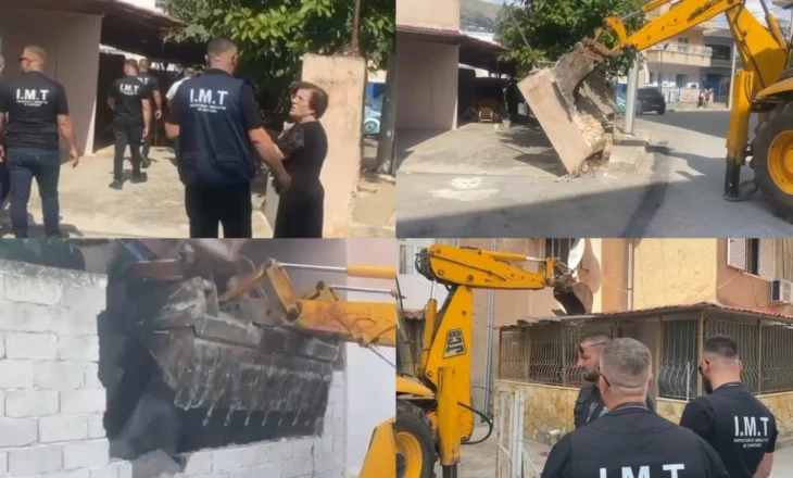 Sarandë: Dita e dytë e aksionit për prishjen e ndërtimeve pa leje – VIDEO