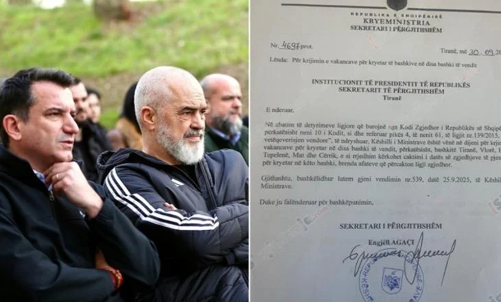 Shkarkimi i Veliajt/ Rama i hap rrugën zgjedhjeve, i çon Begajt vakancën për Bashkinë e Tiranës dhe 5 bashkitë e tjera