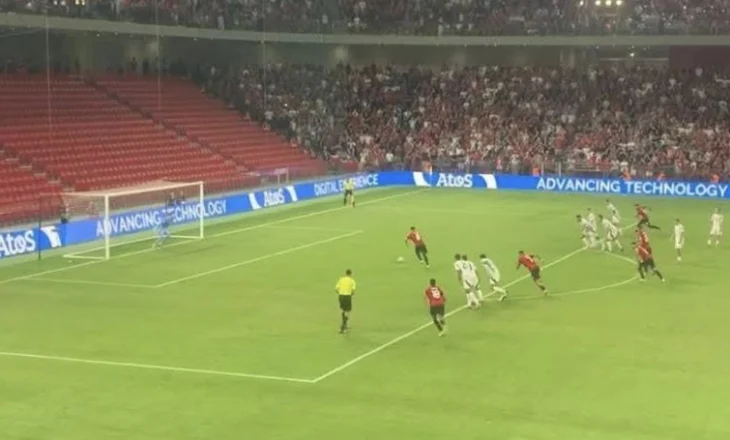 Shqipëria mbyll në avantazh pjesën e parë ndaj Letonisë me një gol nga Kristjan Asllani (VIDEO)