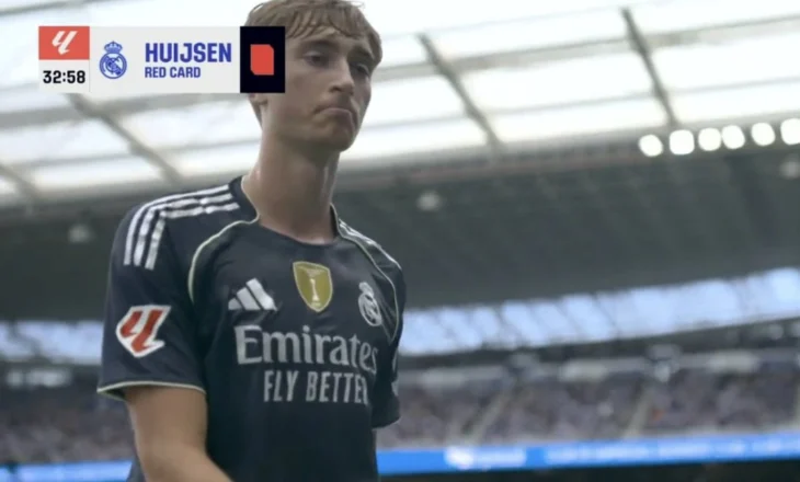 “Skuqet” Hujisen, por Real Madrid e mbyll në avantazh të dyfishtë pjesën e parë (video)