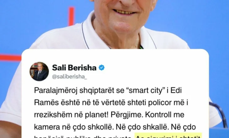 “‘Smart city’ i Ramës, përgjime në çdo hapësirë”/ Berisha: As sigurimi i shtetit nuk ka pasur një rrjet kaq të frikshëm