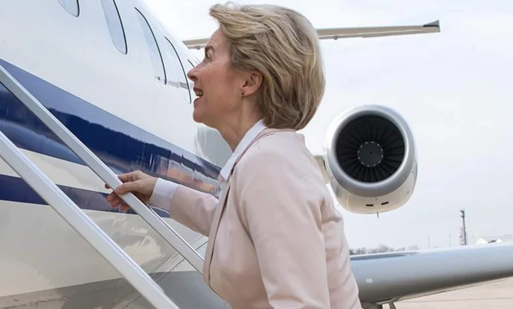Sulmohet GPS i avionit të von der Leyen, dyshime për ndërhyrje nga pala ruse, Kremlini mohon pretendimet