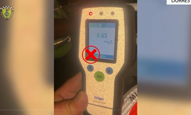 Tentoi të korruptonte policinë për të shmangur testin e alkoolit, arrestohet 55-vjeçari në Durrës