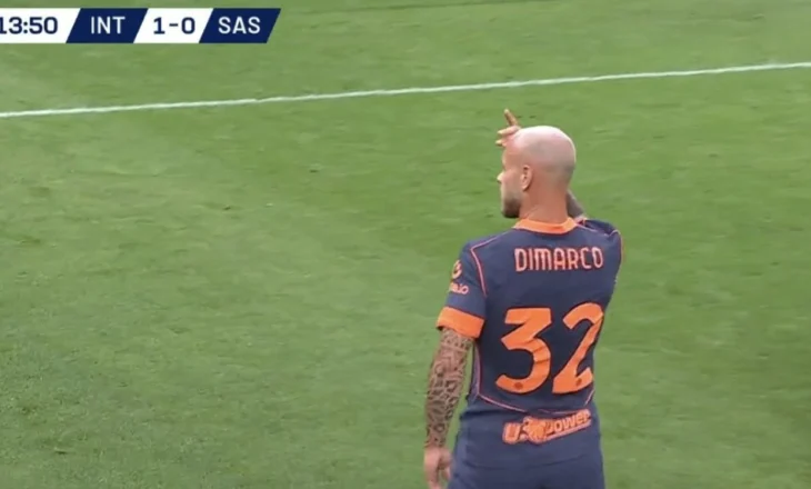 Vendos goli i Dimarco, Inter e mbyll në avantazh pjesën e parë ndaj Sassuolo (video)