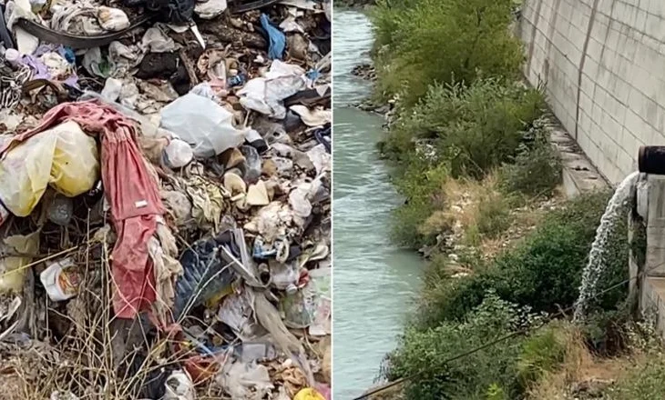Vëzhgimi/ Vjosa e ndotur nga plehrat dhe ujërat e zeza! Ambientalistët e huaj: E papranueshme!