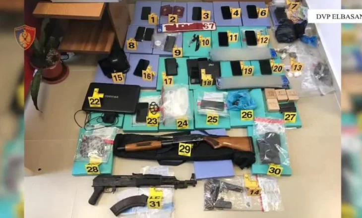 VIDEO/ Goditet rrjeti i shpërndarjes dhe tregtimit të drogës në qarkun Elbasan, 25 të arrestuar