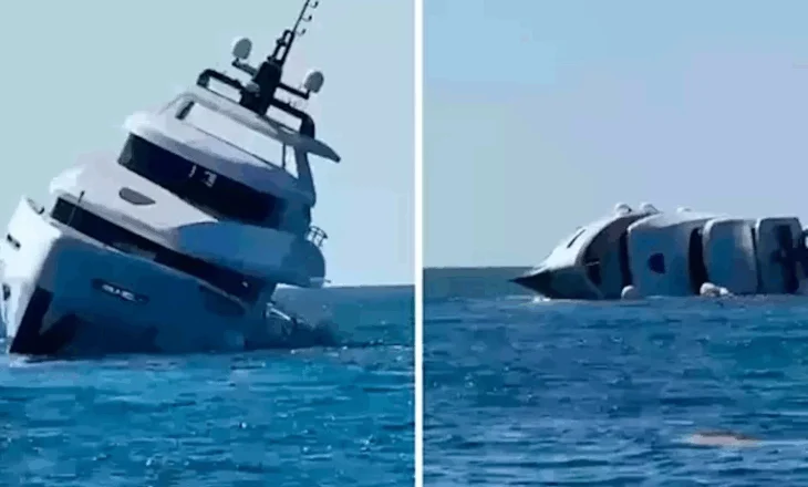 VIDEO/ Jahti super luksoz përmbytet 15 minuta pas daljes në det