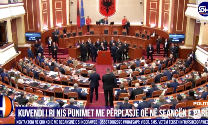 VIDEO – Kuvendi i ri nis punimet me përplasje që në seancën e parë, Berisha zë foltoren e parlamentit