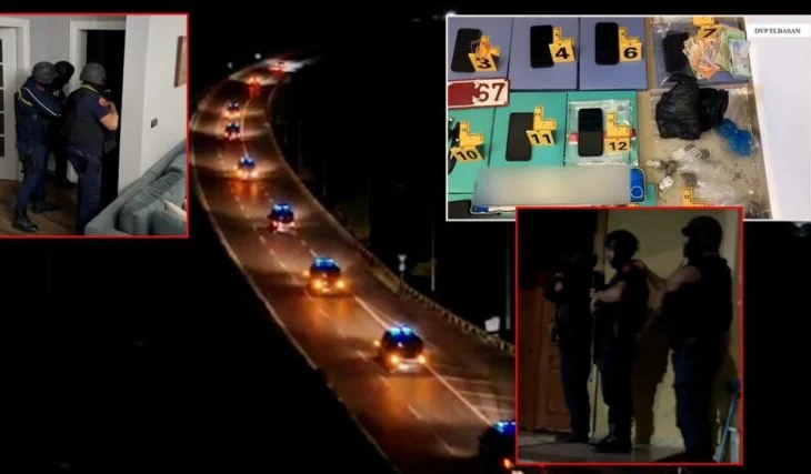 VIDEO nga operacioni në Elbasan!/ ‘Policia hape derën’, momenti kur bastisen banesat