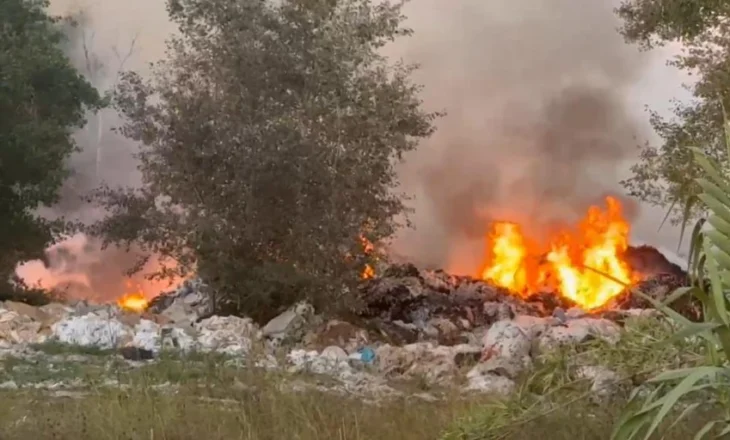 VIDEO/ Vatër e madhe zjarri në Bërdicë, hetim për shkaqet