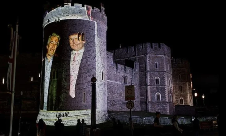 Vizita e Trump në Britaninë e Madhe shoqërohet me protesta dhe arrestime, kështjella Windsor mbulohet me imazhe të presidentit amerikan dhe Epstein