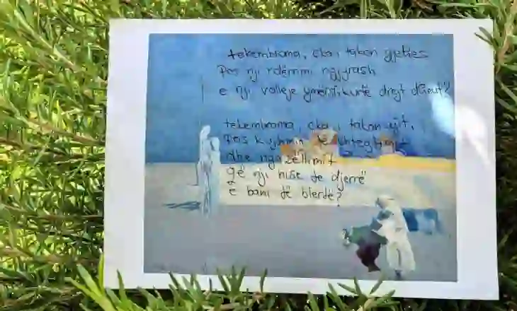 Vjersha e Plator Gashit është vënë në disa bilborde publike në Itali