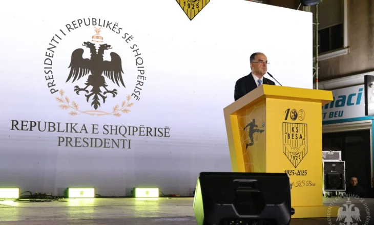 100-vjetori i Klubit të Futbollit “Besa” të Kavajës, Presidenti Begaj në ceremoni: Vlera e madhe qëndron te tifozët