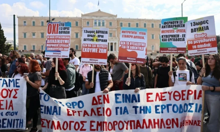 13 orë punë në ditë, Athina në ‘flakë’ protestash, grevë mbarëkombëtare kundër ligjit të ri