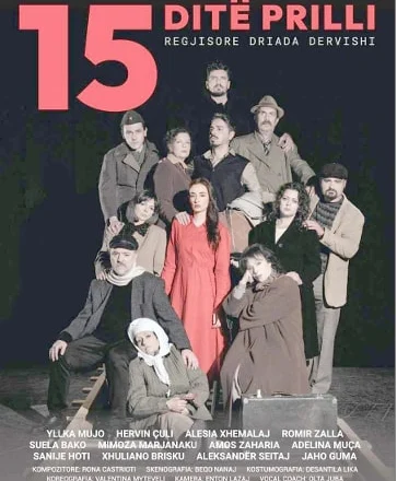 “15 ditë prilli” në teatrin “Migjeni”, një satirë e 15 ditëve nga historia jonë me 12 aktorë që sjellin 50 personazhe