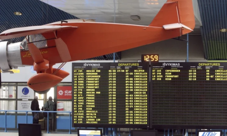 Aeroportet e Vilniusit dhe Kaunasit në Lituani u mbyllën për shkak të balonave nga Bjellorusia