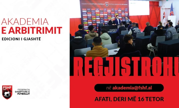 Akademia e Arbitrimit nis më 16 tetor, aplikimet vazhdojnë të jenë të hapura
