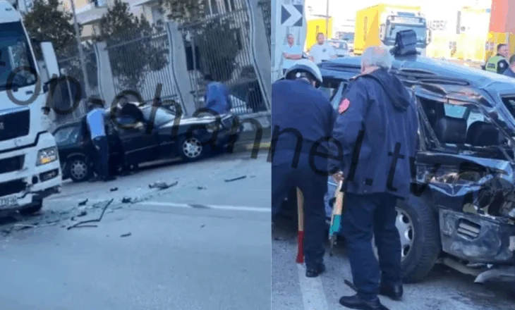 Aksident në portin detar të Durrësit, makina përplaset me kamionin, plagoset çifti