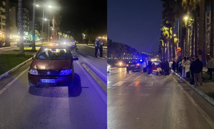 Aksident në Vlorë, dy gra përplasen nga makina në vijat e bardha